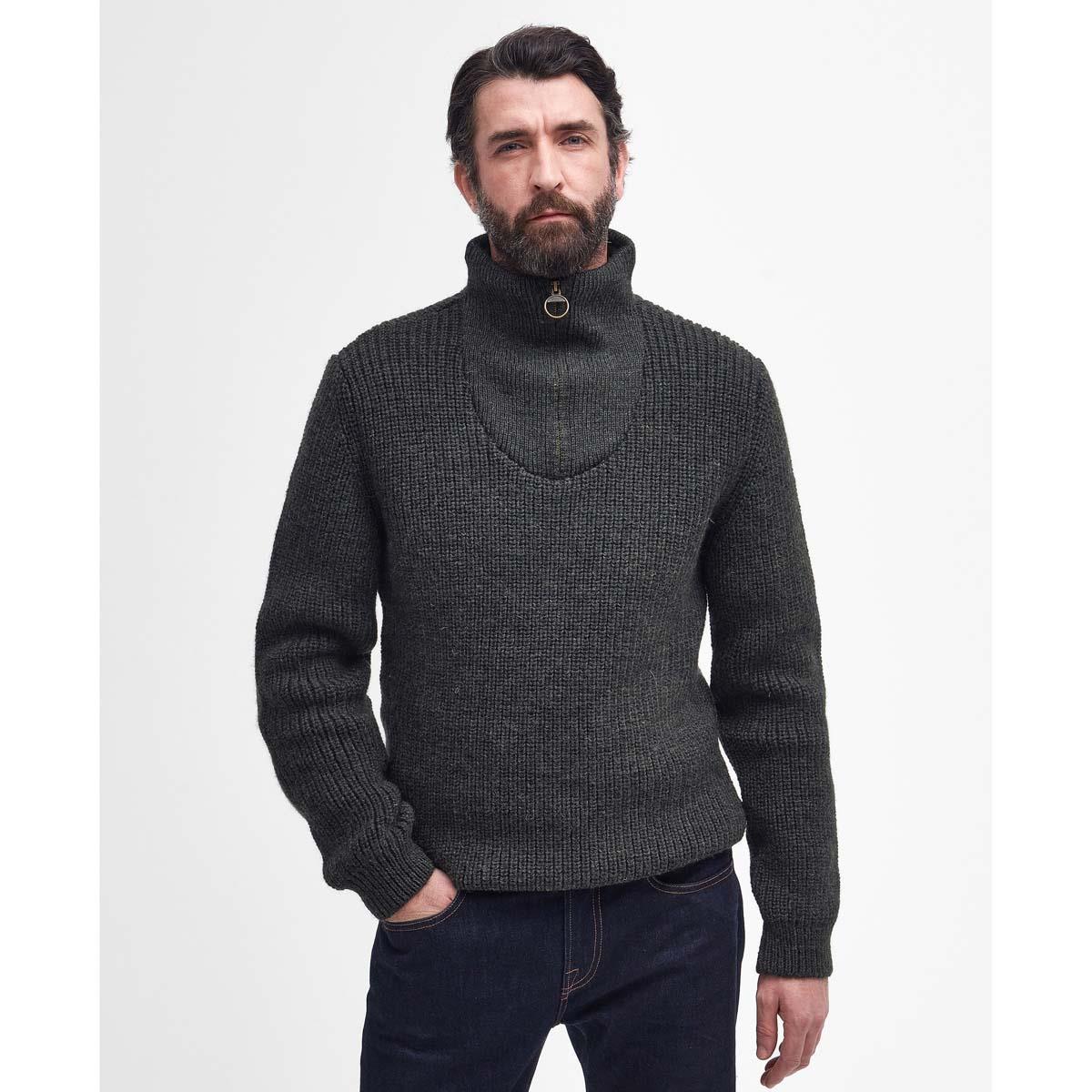 Barbour Mens New Tyne Half Zip Sweater