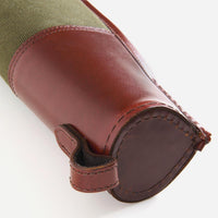 Teales Huntsman Brandy Leather & Forest Canvas 30 Inch Buckle Gun Slip