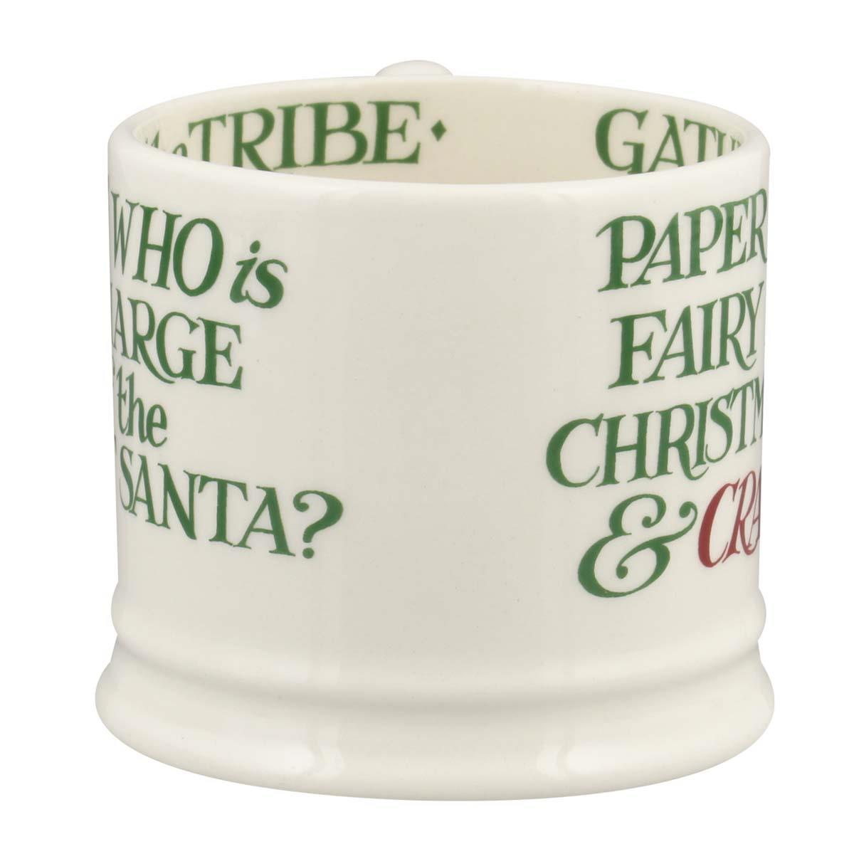Emma Bridgewater Christmas Toast Crackers Small Mug front