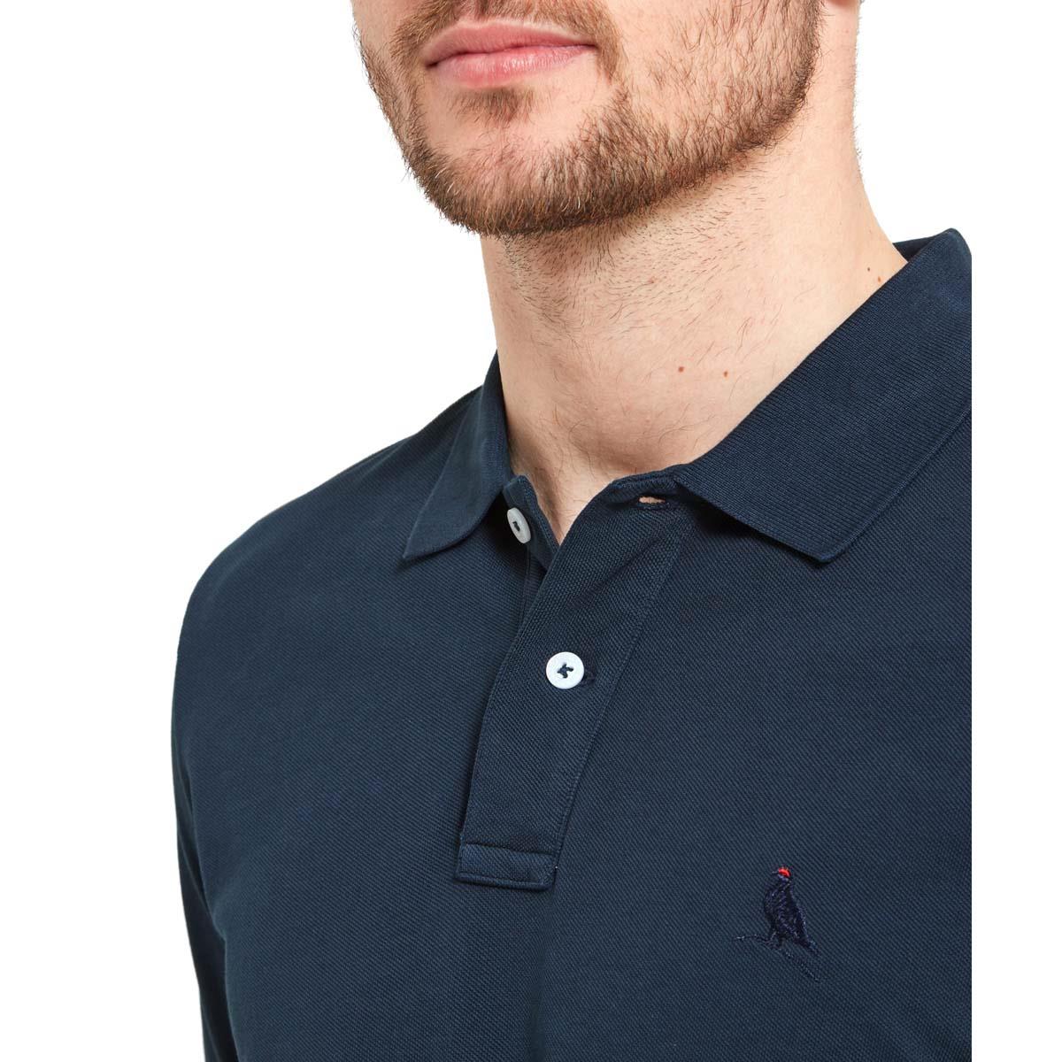Navy  Schoffel Mens St Ives Polo Shirt COLLAR