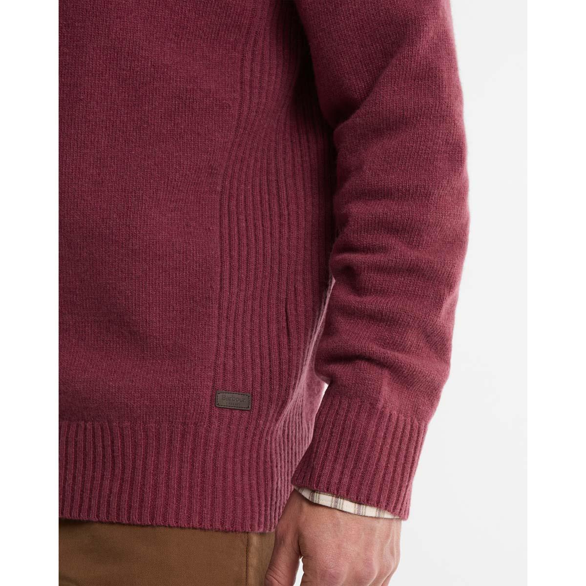 MAUVE Barbour Nelson Essential Half Zip SLEEVE