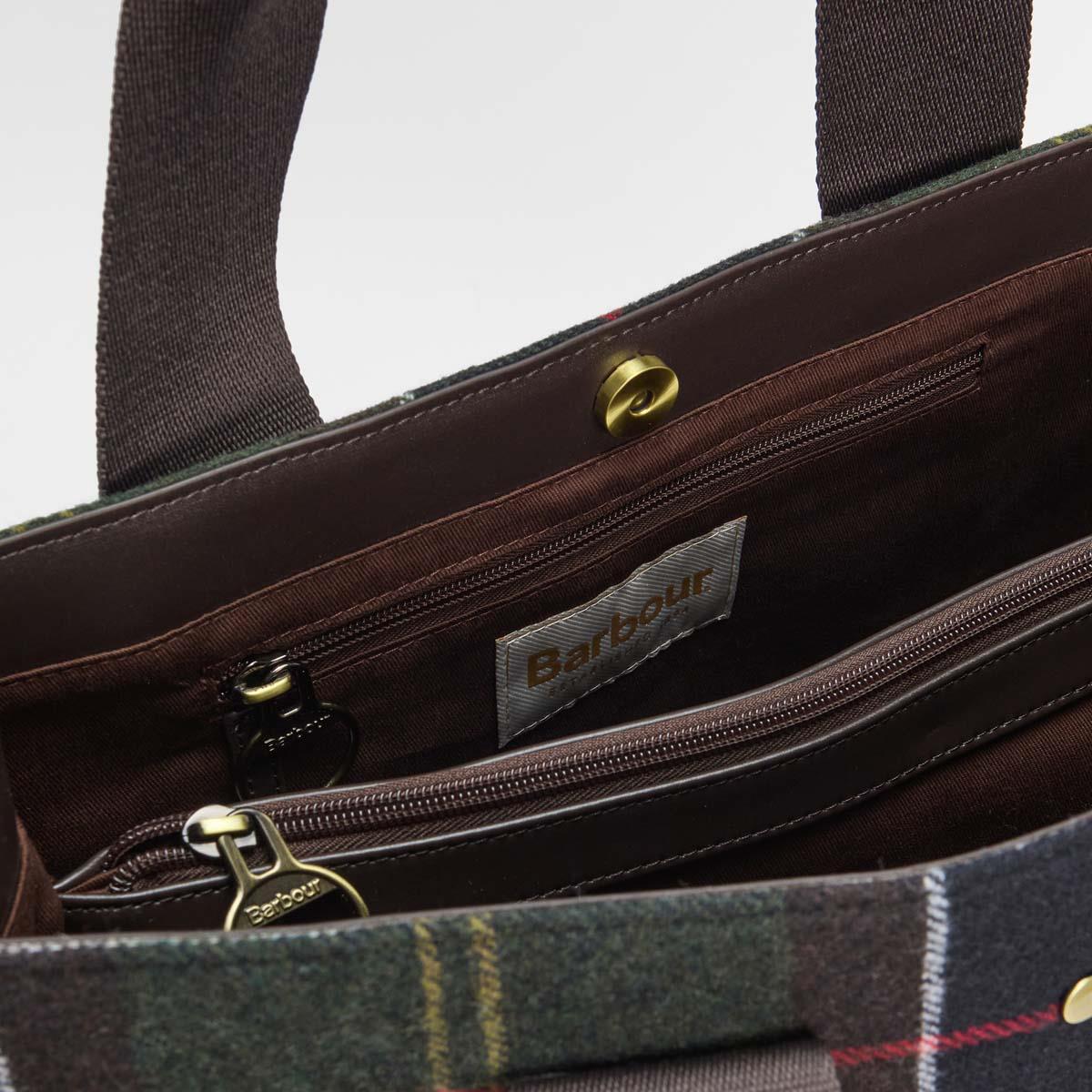Classic Tartan Barbour Womens Turnberry Tartan Tote Bag Inside