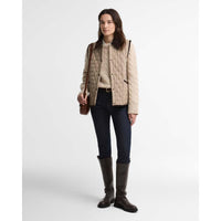 Light Trench/Muted Barbour Womens Darwen Quilted Gilet ON MODEL