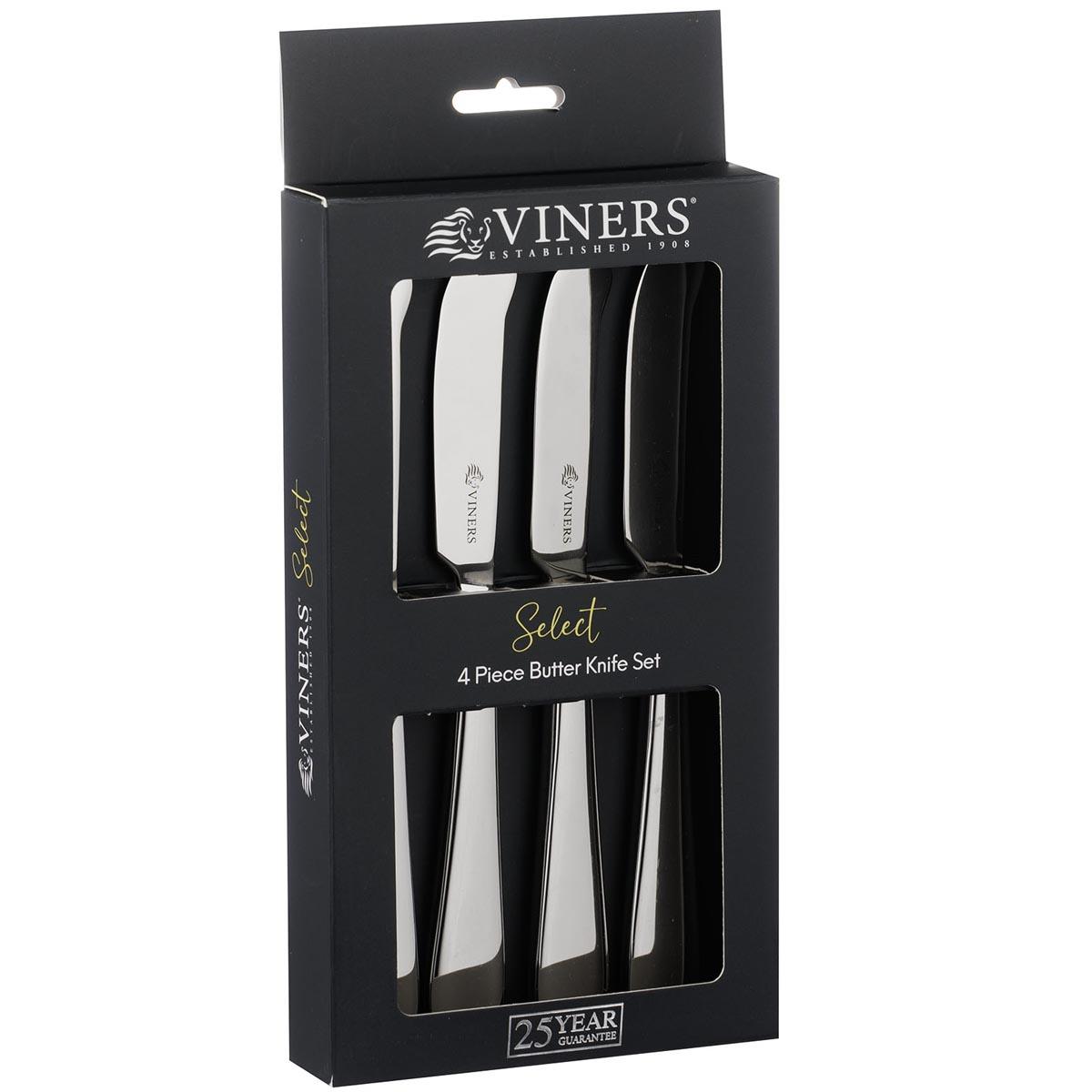Viners Select 4 Piece Butter Knives