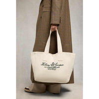 Ecru Racing Green Holland Cooper Womens Essential Tote Bag On Model