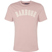 Pink Quartz Barbour Mens Stockland Graphic T-Shirt