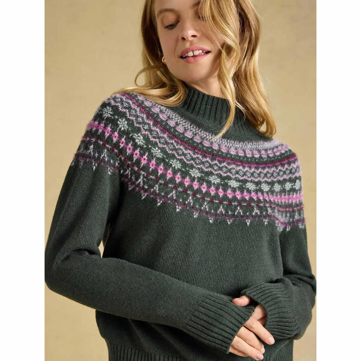 Joules Womens Alba Fairisle Jumper