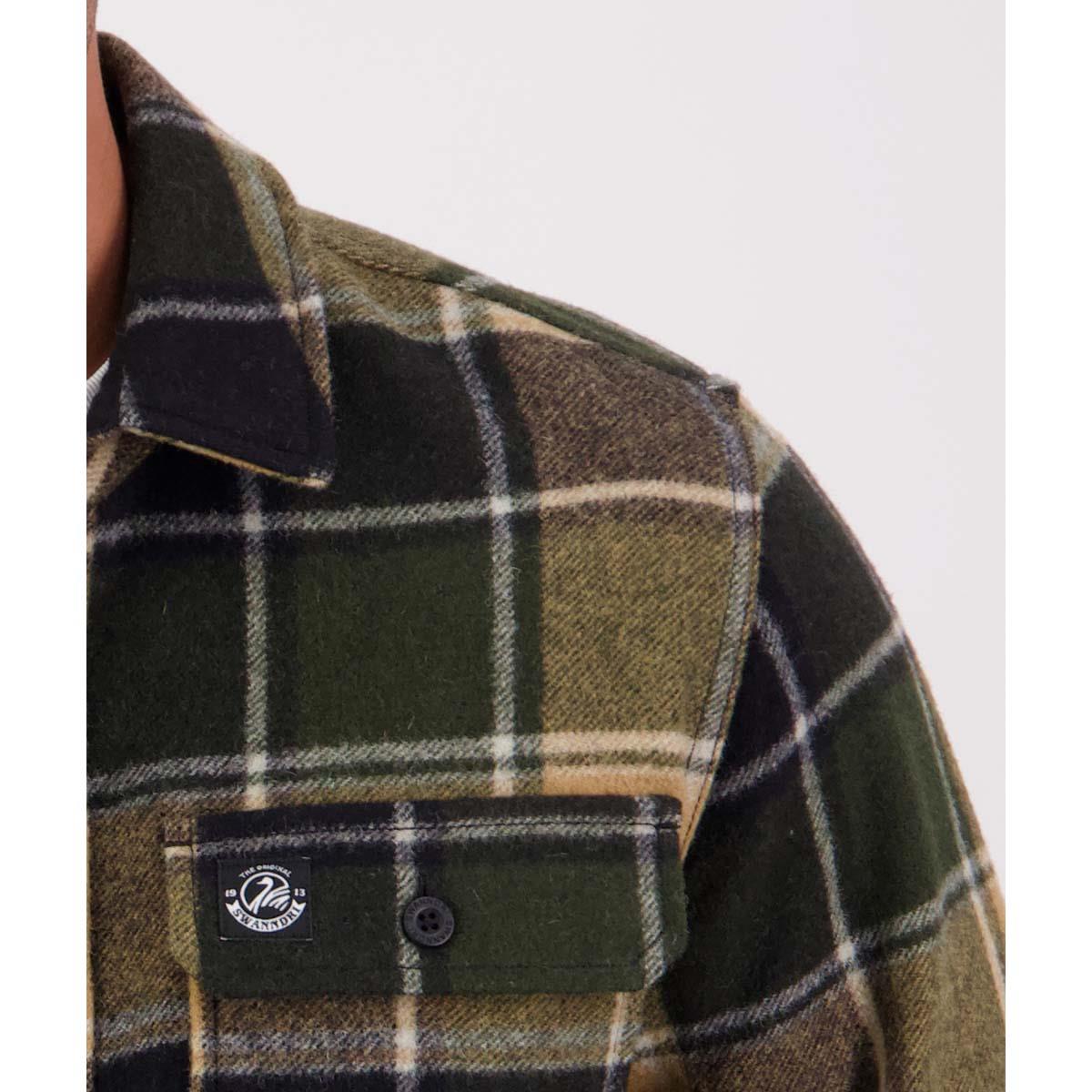 Denver Check Swanndri Mens Kiaraki V3 Shacket LOGO