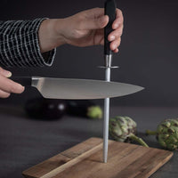 Kuhn Rikon Culinary Forged Honing Steel In Use