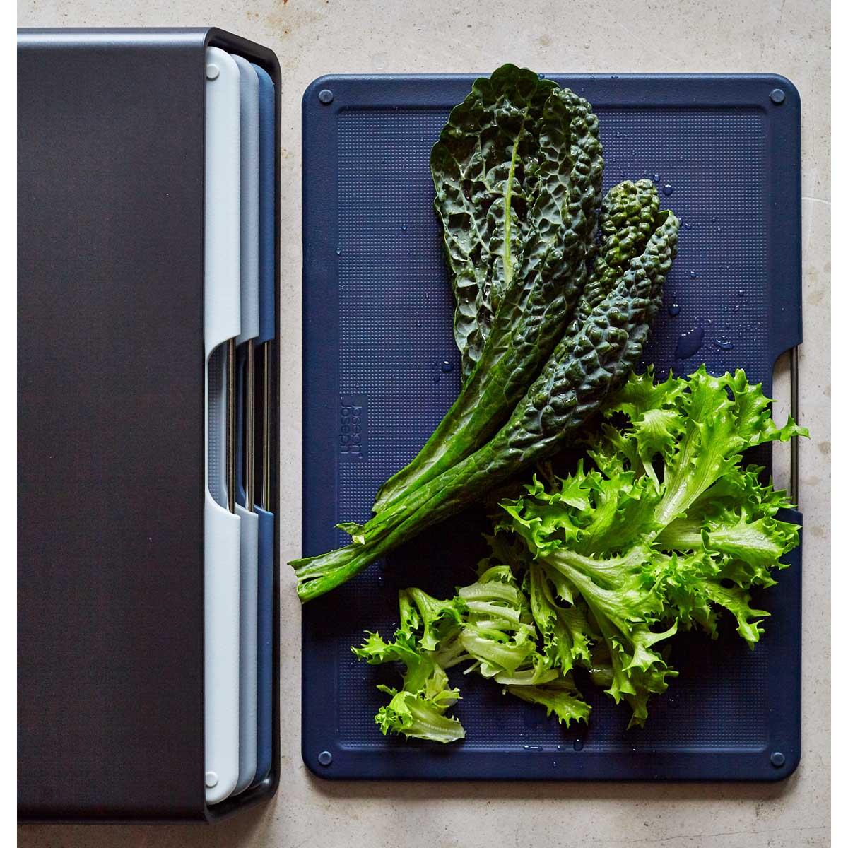 Graphite Joseph Joseph Folio 4-piece Large Chopping Board Set 1