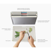 Joseph Joseph Folio Steel 4-piece chopping board set