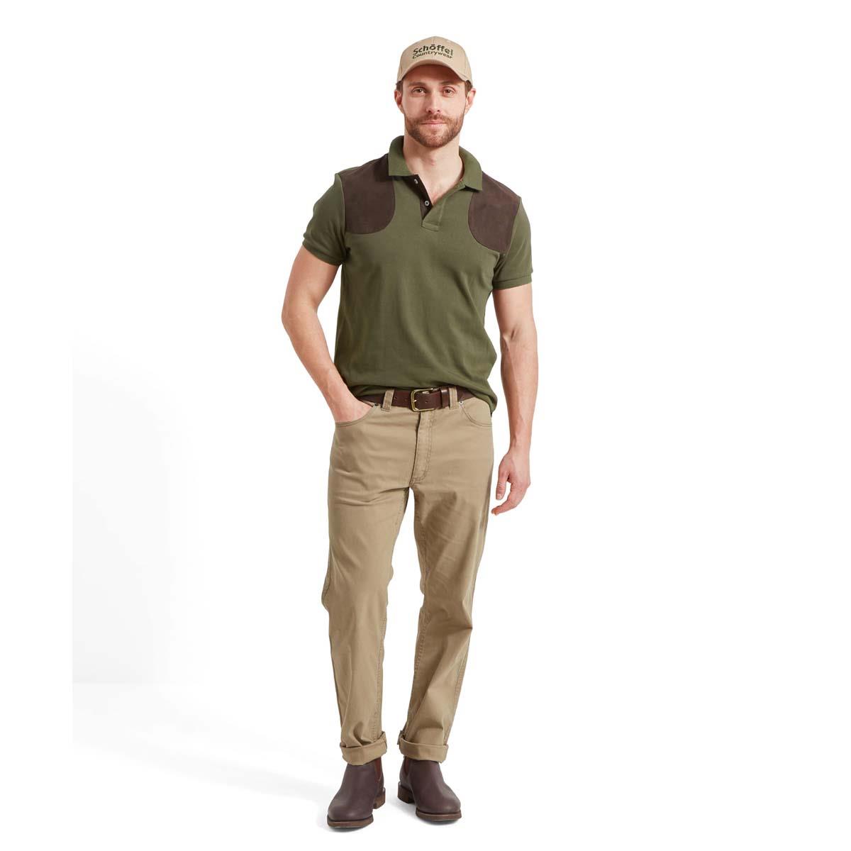 Forest Schoffel Mens Cordoba Polo Shirt ON MODEL