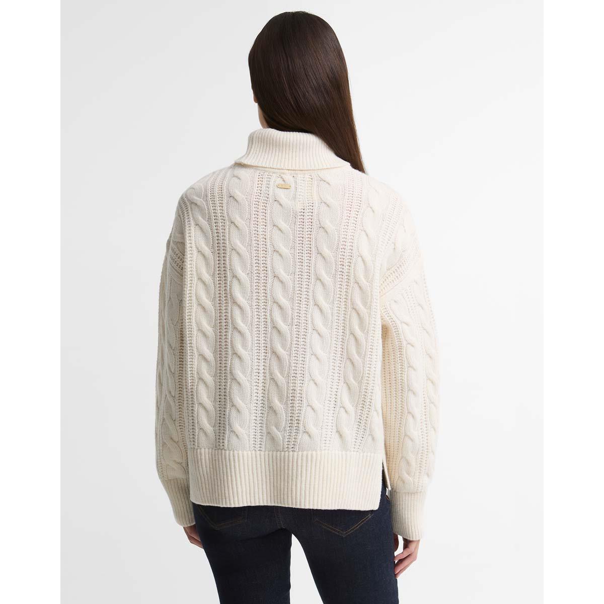 ECRU Barbour Womens Agatha Knitted Jumper BACK2