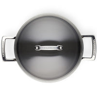 Le Creuset Toughened Non-Stick Deep Casserole With Glass Lid Top