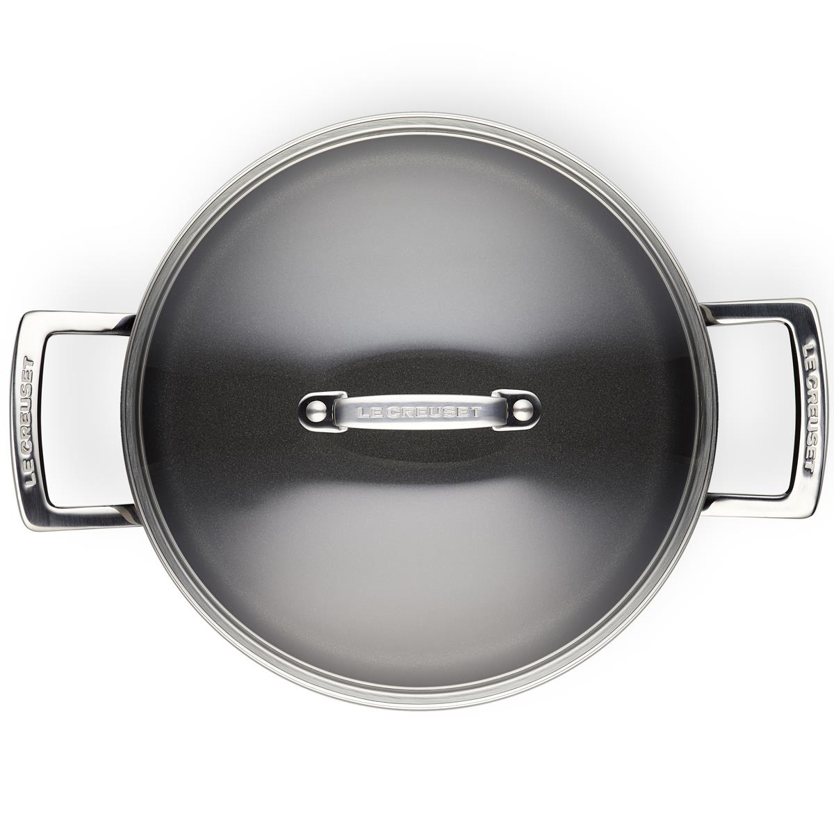 Le Creuset Toughened Non-Stick Deep Casserole With Glass Lid Top