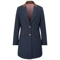 Blue Alan Paine Womens Surrey Mid Thigh Coat