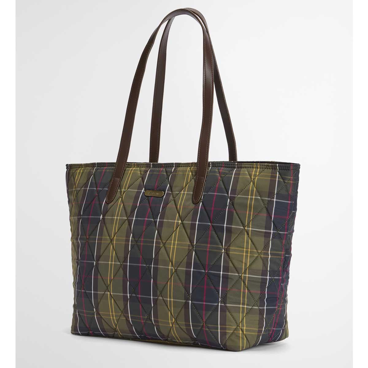 Classic Tartan Barbour Wetherham Quilted Tartan Bag side