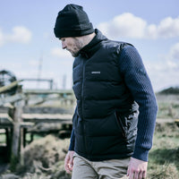 Navy Musto Mens Marina Quilted Vest Lifestyle
