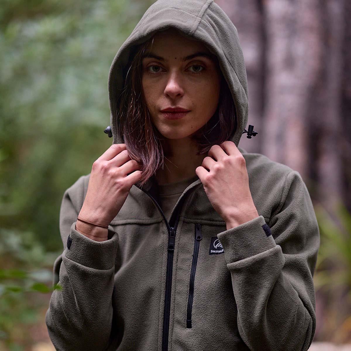 Forest Swanndri Womens High Rock Stormshield Fleece Jacket Lifestyle
