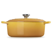 Le Creuset 29cm Cast Iron Oval Casserole Dish Nectar