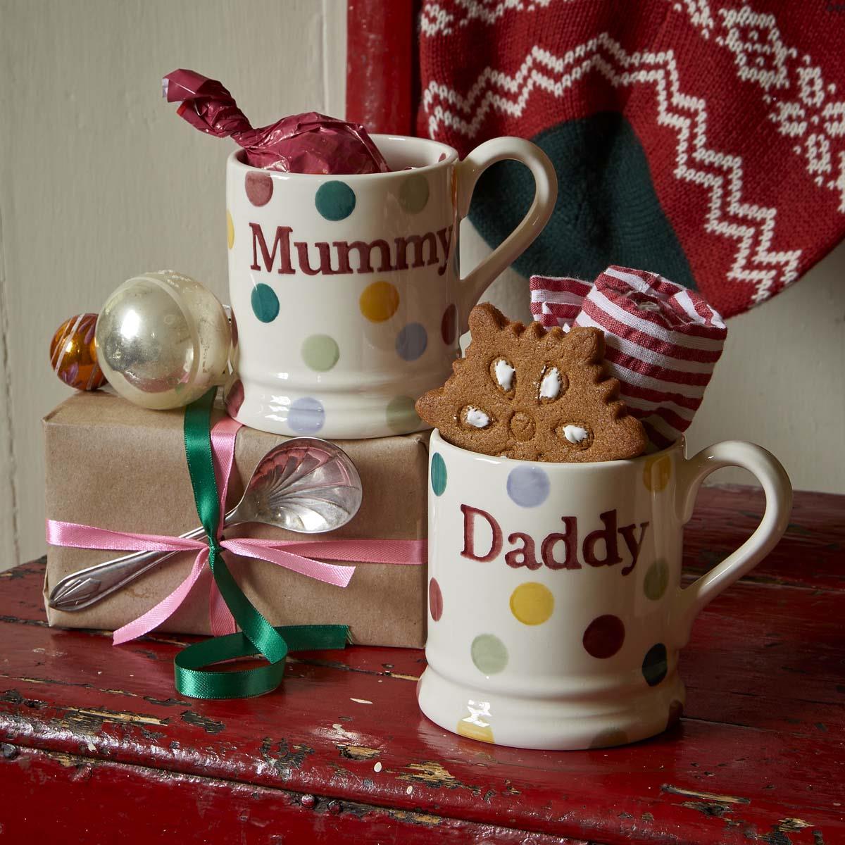 Emma Bridgewater Polka Dot Daddy Half Pint Mug LS