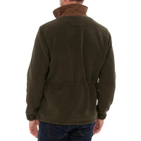 Green Alan Paine Aylsham Mens Fleece Jacket On Model Back