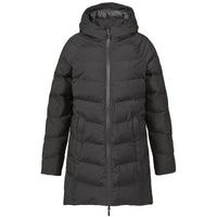 Black Musto Womens Marina Long Quilted Jacket