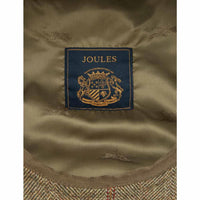 Khaki Tweed Joules Womens Harrogate Baker Boy Hat Lining