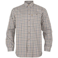 Blue/Beige Check Harkila Mens Milford Shirt