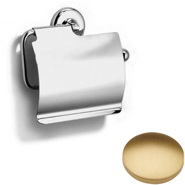 Brushed Gold Matt Samuel Heath Novis Toilet Roll Holder With Cover N1037-C