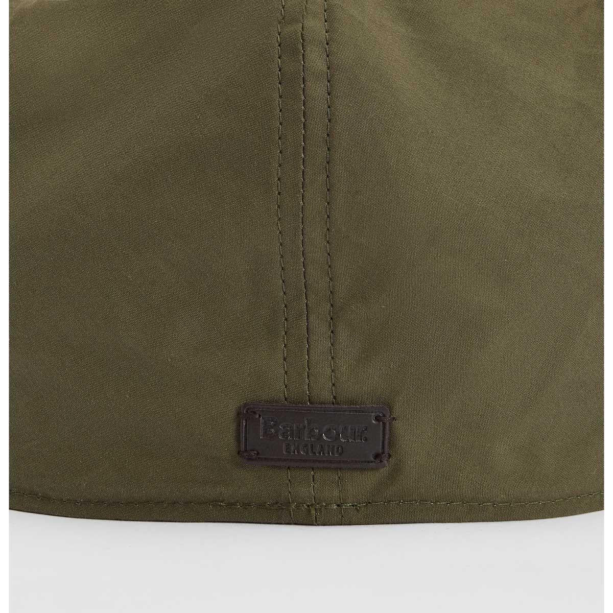 Dusky Green Barbour Mens Transport Flat Cap logo