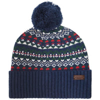 Barbour Mens Marlow Fair Isle Pom Beanie