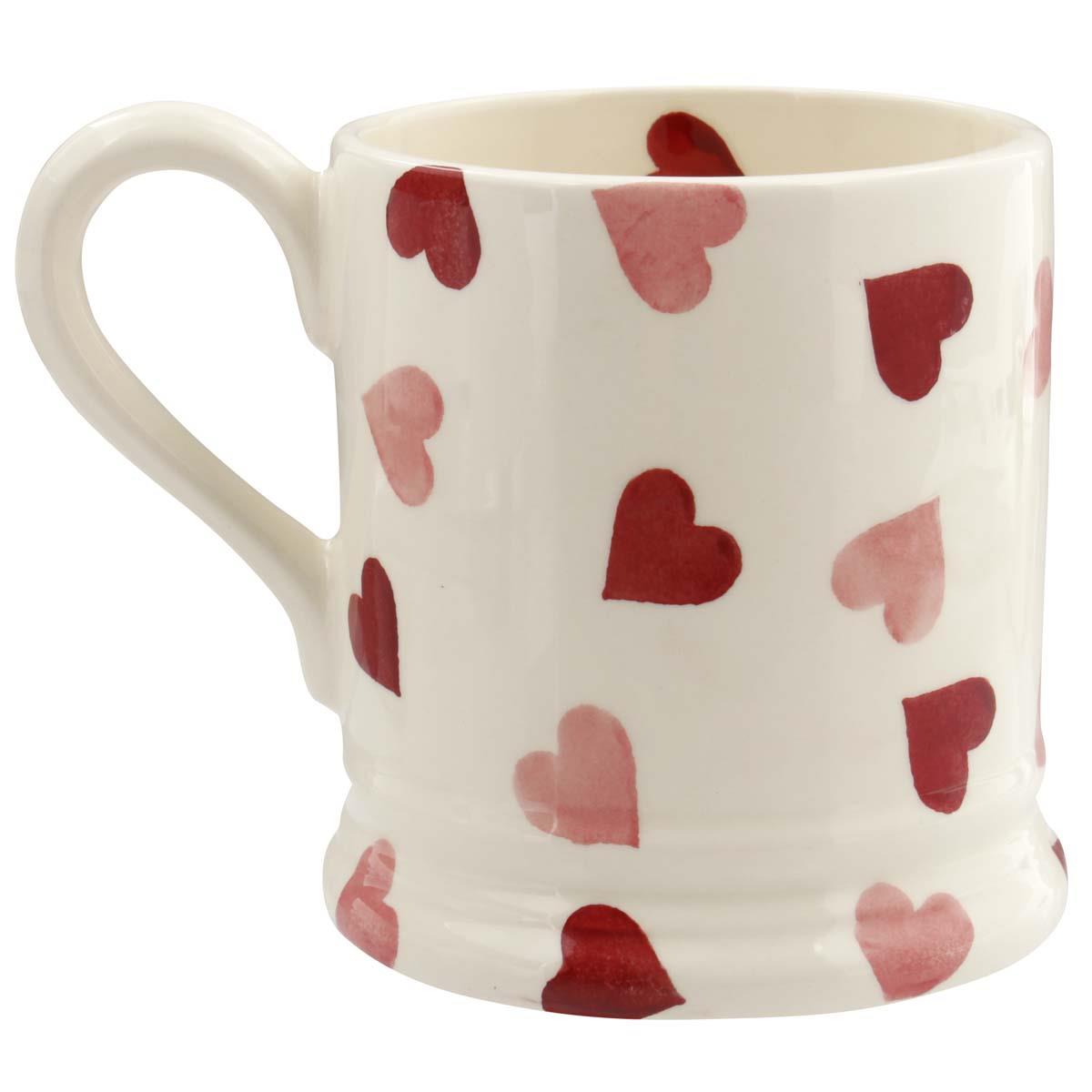 Emma Bridgewater Pink Hearts Mummy Half Pint Mug RIGHT