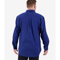 Navy Swanndri Mens Bendigo Work Shirt Back