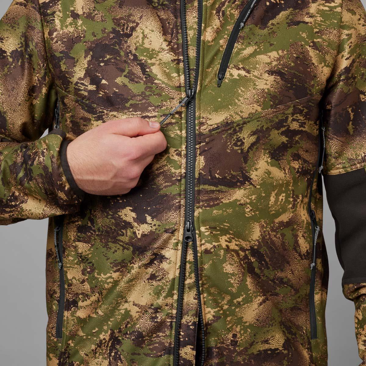 Harkila Mens Deer Stalker Camo WSP Fleece Jacket ZIP
