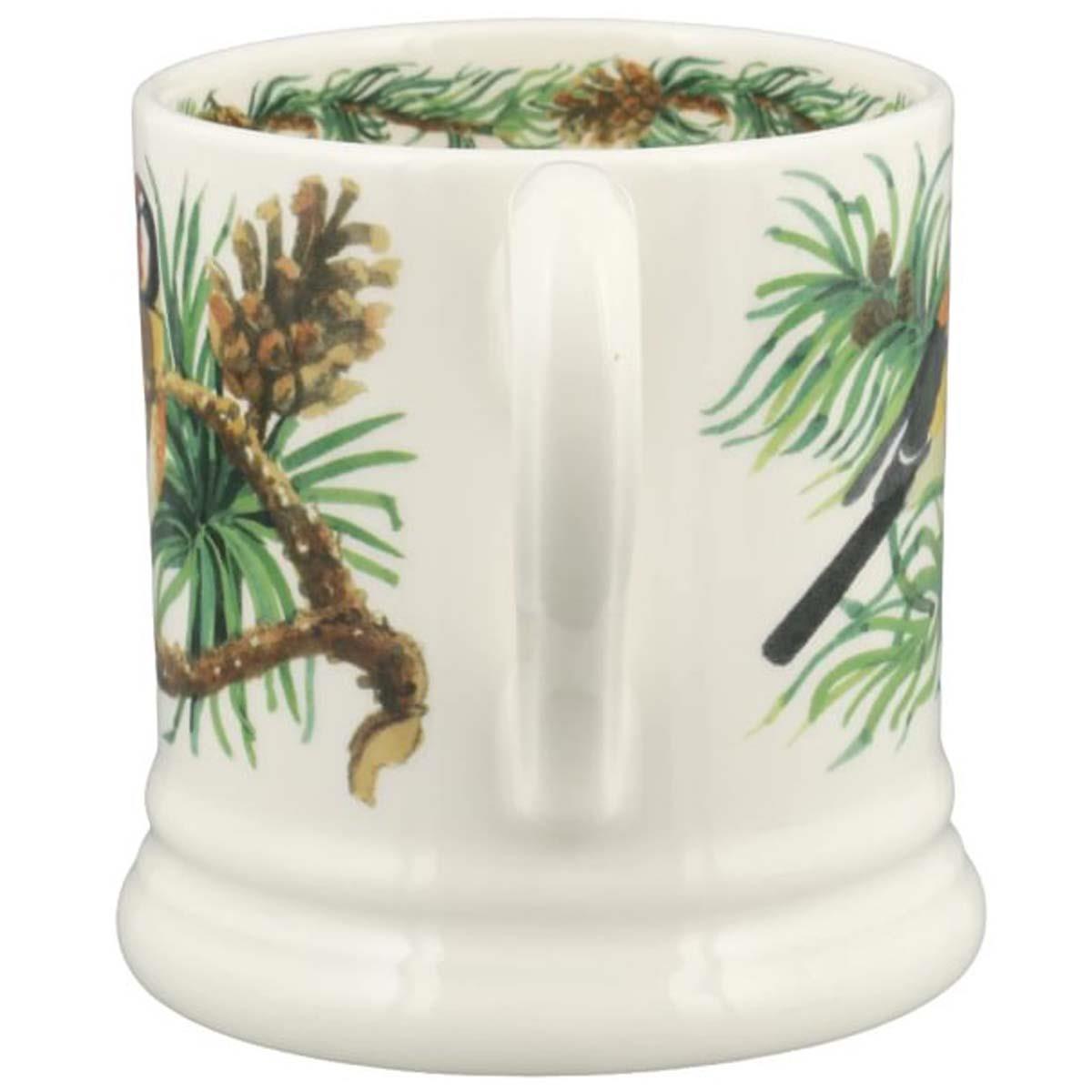 Emma Bridgewater Autumn Garden Birds Goldfinch in Spruce Half Pint Mug