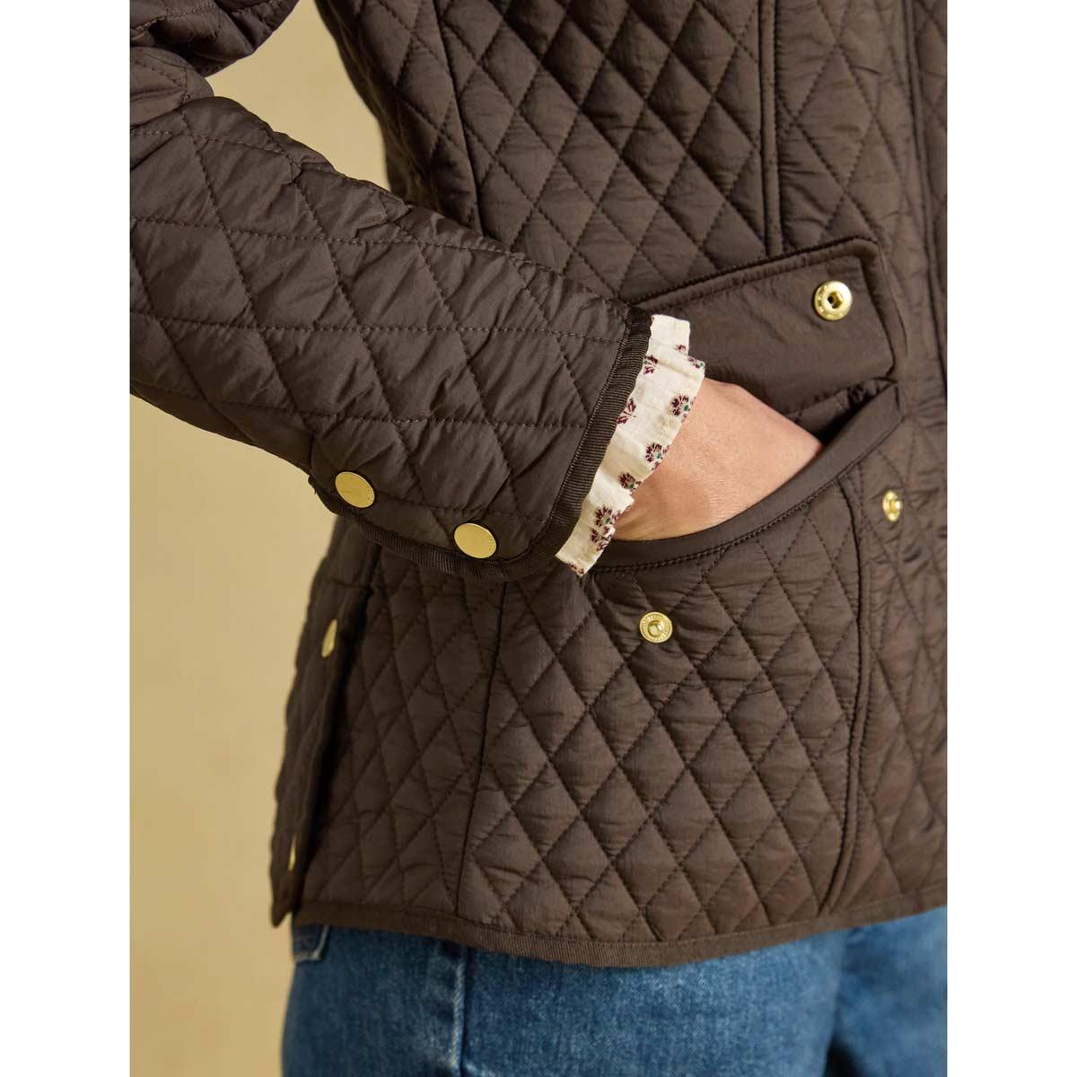 Joules Womens Highclere Showerproof Quilted Jacket