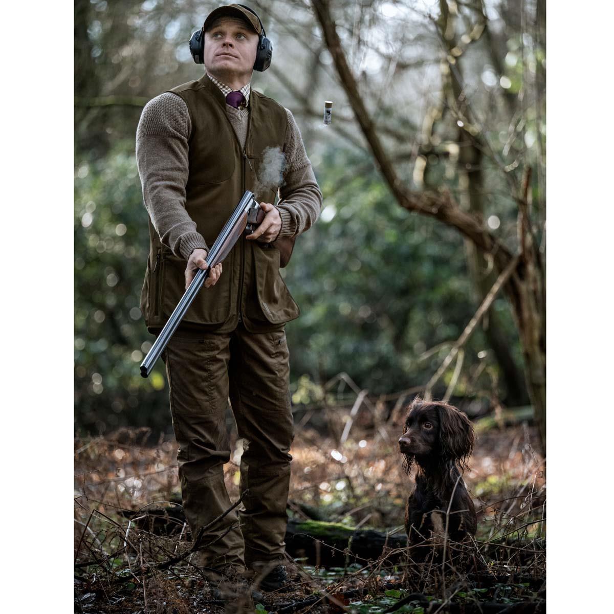 Willow Green/Shadow Brown Harkila Mens Skye Shooting Waistcoat LS2