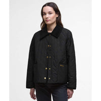 Black/Ancient Barbour Womens Anise Quilted Jacket front