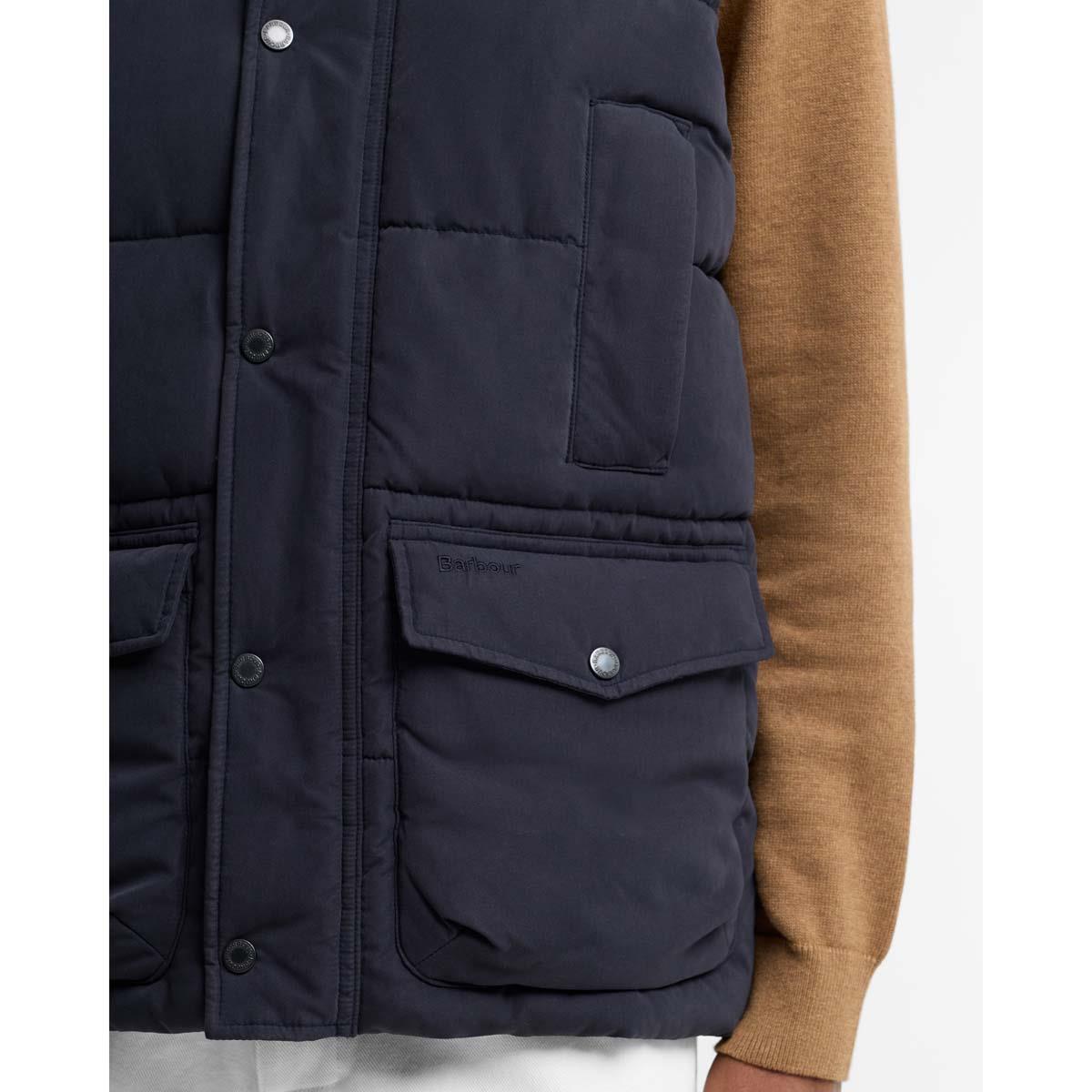 DARK NAVY Barbour Mens Lonnen Gilet POCKET