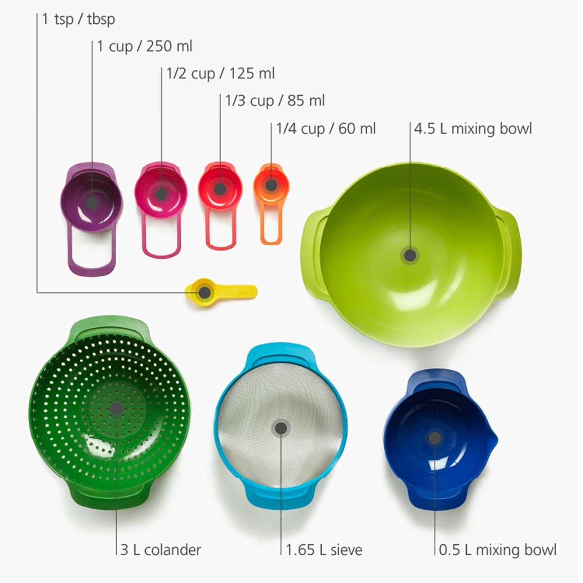 Multi Joseph Joseph Nest 9 Plus dimensions