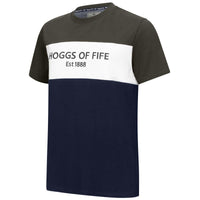 Hoggs Of Fife Mens Dalbeattie Colour Block T-Shirt