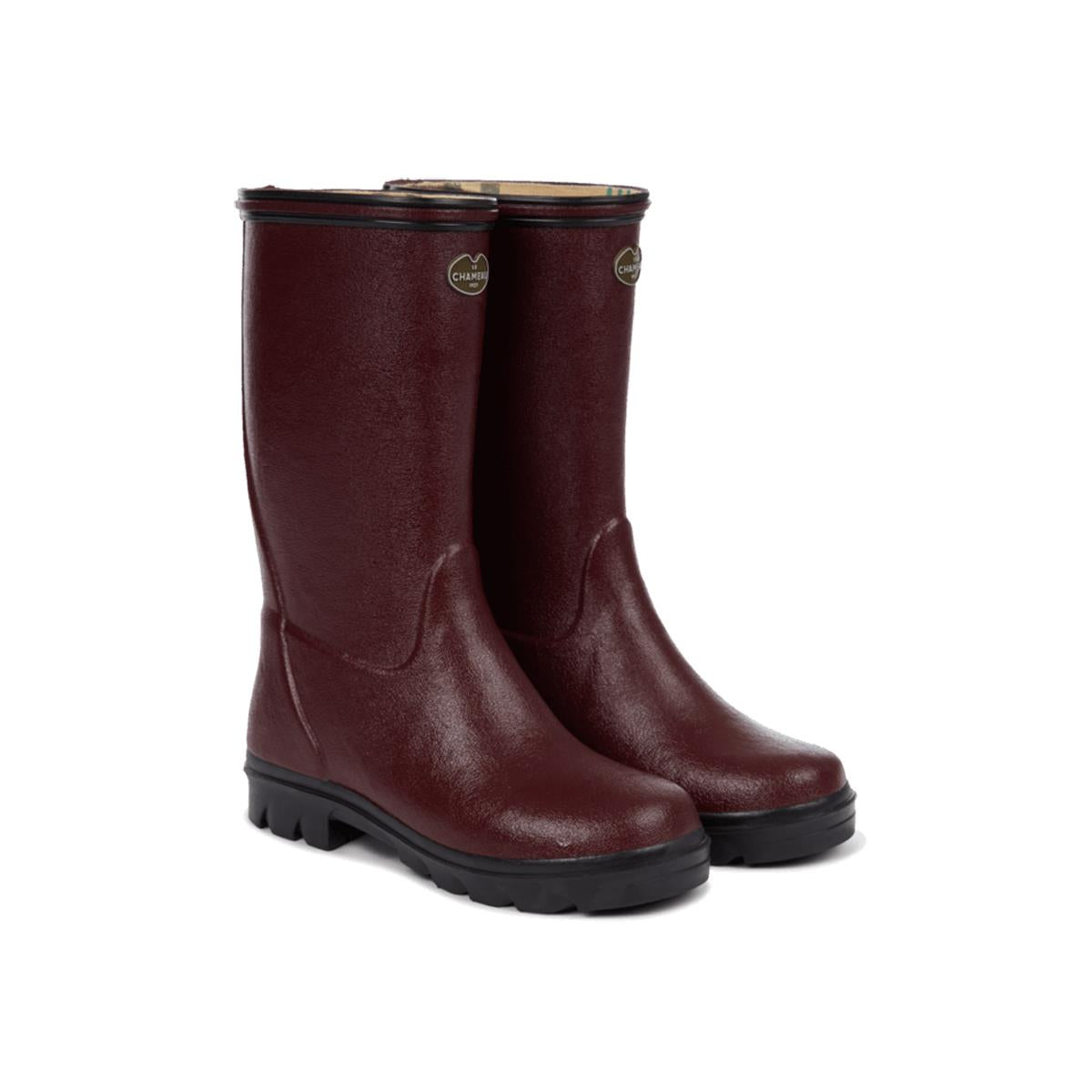Le Chameau Children's Petite Adventure Jersey Lined Boot 4212 / Cherry