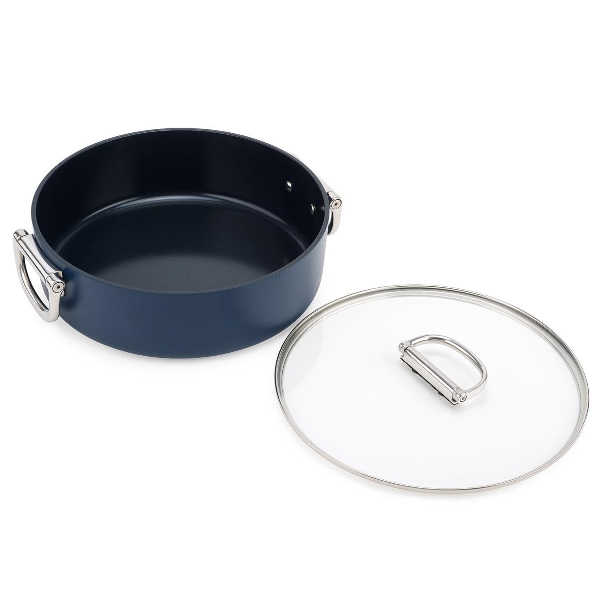 Joseph Joseph Space Folding Handle Ceramic Non-stick Shallow Casserole With Lid Separate