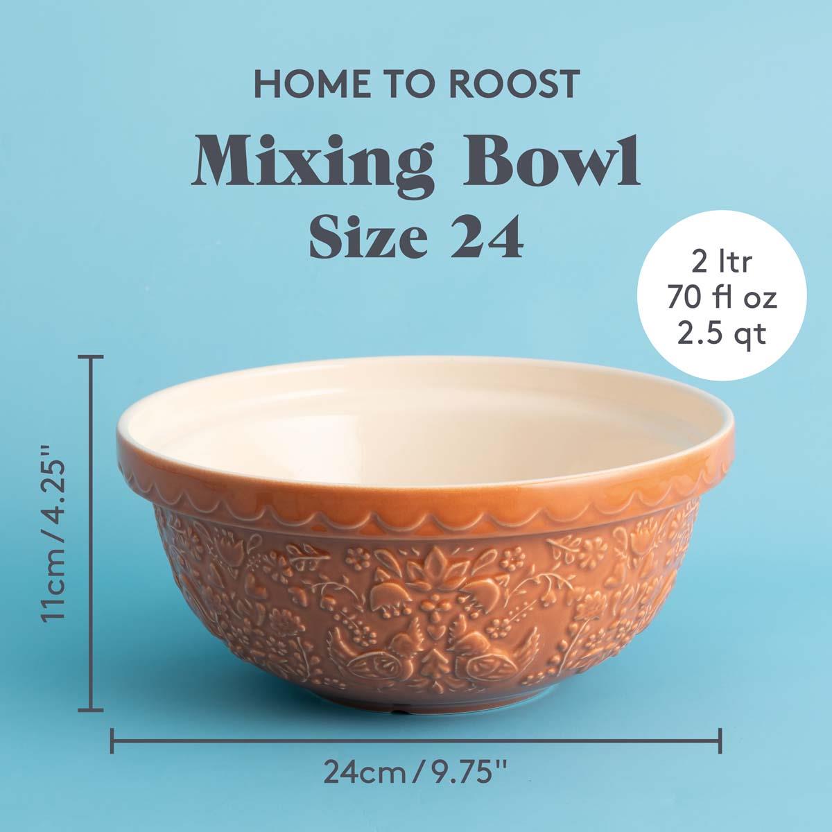 Mason Cash Home To Roost S24 Orange Mixing Bowl