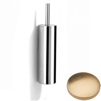 Brushed Gold Unlacquered Samuel Heath Xenon Wall Mounted Toilet Brush L5042