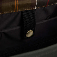 Sage Barbour Field Wax Riever Crossbody Bag Inside
