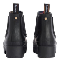 Black Barbour Womens Halton Chelsea Welly Back