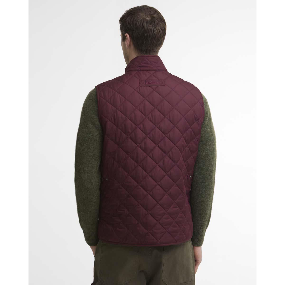 BORDEAUX Barbour Mens New Lowerdale Gilet BACK2