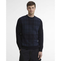 Barbour Mens Mineral Tartan Crew Jumper